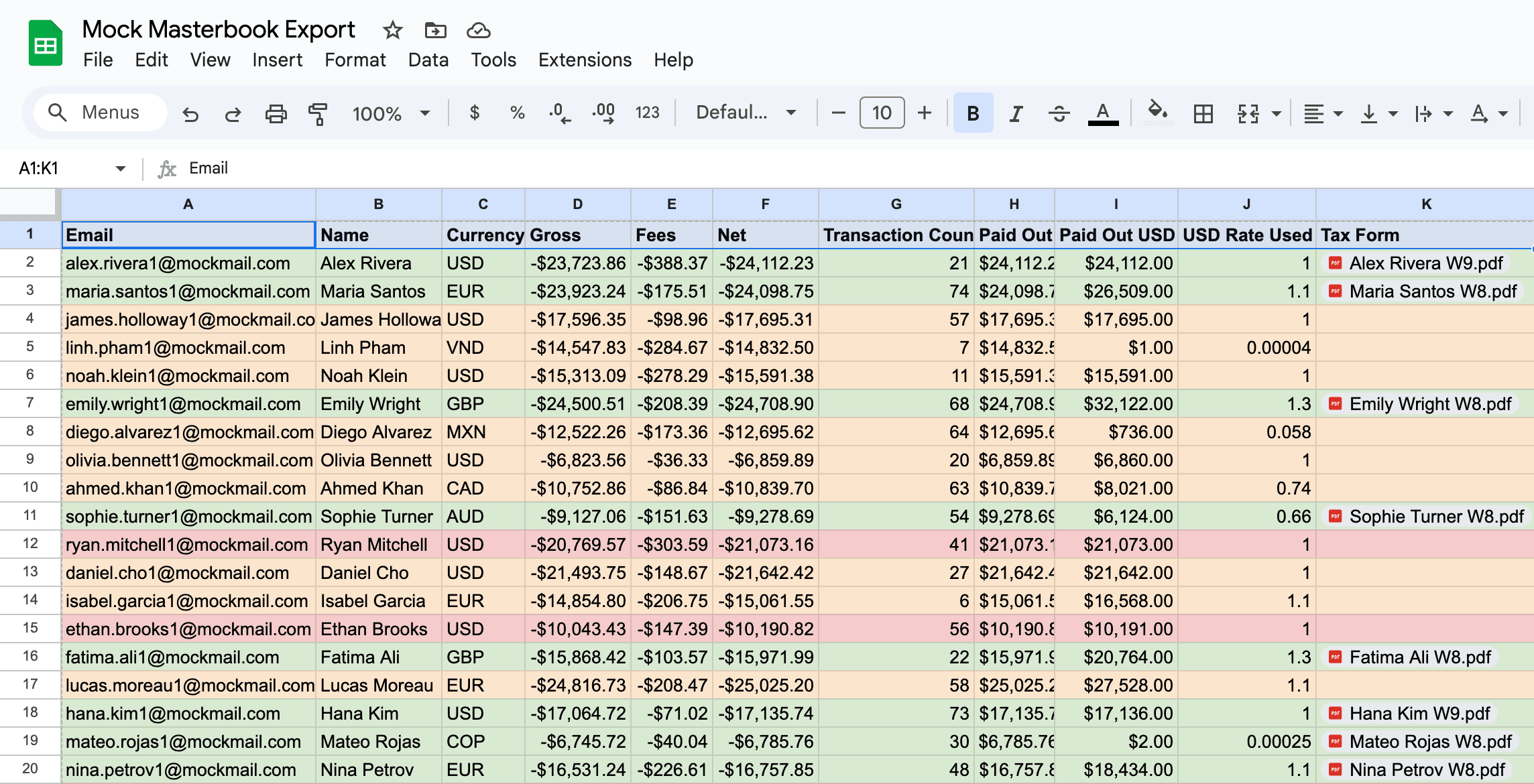 Mock Masterbook Export thumbnail